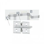 Paulmann 70275 LED Strip Profil Duo Montage-Set Fixture 4er Set Transparent