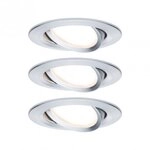 Paulmann 93903 LED Einbauleuchte Nova Plus Coin schwenkbar 50&deg; 3x6W 3x470lm dimmbar
