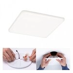 Paulmann 92398 VariFit LED Einbaupanel Veluna IP44 eckig 185x185mm 17,5W 1500lm 4000K