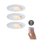 Paulmann 92999 LED Einbauleuchte Calla 3er-Set schwenkbar IP65 30&deg; 5,5W 400lm White
