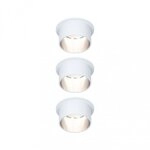 Paulmann 93385 LED Einbauleuchte 3-Step-Dim Gil Coin IP44 3x6W 3x470lm 230V 2700K