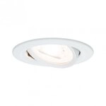 Paulmann 93430 LED Einbauleuchte Nova schwenkbar rund 84mm 50&deg; GU10 6,5W 460lm 230V