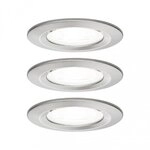 Paulmann 92979 LED Einbauleuchte Nova Basisset starr IP44 GU10 3x6,5W 3x470lm 230V