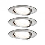Paulmann 93429 LED Einbauleuchte Nova Basisset schwenkbar rund IP23 84mm 50&deg; GU10
