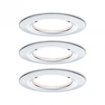 Paulmann 93499 LED Einbauleuchte 3-Step-Dim Nova Coin Basisset starr IP44 3x6W