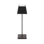 Sigor Akku-Tischleuchte Nuindie 370mm nachtschwarz eckig 2,2W FlexMood 2200K/2700K