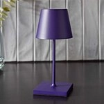 Sigor Akku-Tischleuchte Nuindie mini pflaumenblau 250mm 2,2W FlexMood 2200K/2700K