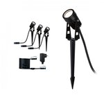 Paulmann 94373 Plug & Shine LED Gartenstrahler Warmwei&szlig; Basisset IP65 3000K 3x2W