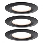 Paulmann 93081 LED Einbauleuchte Nova Plus Coin Basisset IP44 78mm Coin 3x6W 3x470lm