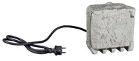 Heitronic 4-fach Energieverteiler Stein Polyresin in Farbe grau 1.5m Anschlusskabel