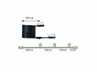 Paulmann 94596 Plug & Shine Kabel 5m 4 Ausgänge IP68 Schwarz