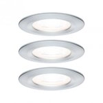 Paulmann 93480 LED Einbauleuchte 3-Step-Dim Nova Basisset starr IP44 GU10 3x6,5W