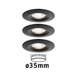 Paulmann 93084 LED Einbauleuchte Nova Mini Coin Basisset starr 66mm 3x4W 3x310lm 230V