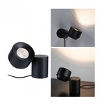 Paulmann 79776 Tischleuchte 3-Step-Dim Puric Pane 2700K 300lm 3W Schwarz