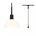 Paulmann 96974 URail Pendel Sarrasani E14 max. 20W dimmbar 230V Schwarz matt/Opal