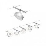 Paulmann 94475 CorDuo LED Seilsystem Circle Basisset 5x180lm 5x5W 3000K 230/12V Chrom