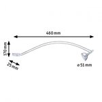 Paulmann 99909 Galeria Aufschrankleuchte LED Assistent II Chrom inkl. Leuchtmittel