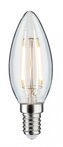 Paulmann LED Kerze Filament E14 24V 160lm 2W 3000K dimmbar Klar f&uuml;r Plug & Shine