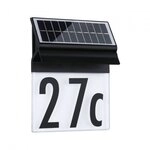 Paulmann 94694 Solar LED Hausnummernleuchte Neda IP44 3000K 14lm Schwarz