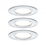Paulmann 93481 LED Einbauleuchte 3-Step-Dim Nova Basisset starr IP44 GU10 3x6,5W