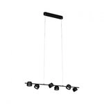 Paulmann 79773 LED Pendelleuchte 3-Step-Dim Puric Pane 2700K 6x350lm 6x4,5W Schwarz