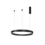 Nova Luce Motif LED Pendelleuchte Schwarz Aluminium Acryl 40W 3000K dimmbar &Oslash;60cm