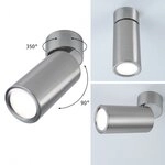 Paulmann 93091 LED Deckenleuchte 3-Step-Dim Turnal Coin 2700K 470lm 230V 6W dimmbar