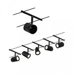 Paulmann 94469 CorDuo Seilsystem Cup Basisset GU5,3 max. 5x10W 230/12V Schwarz