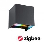 Paulmann 94847 LED Wandleuchte Smart Home Zigbee 3.0 Cybo IP44 eckig 100x100mm RGBW+
