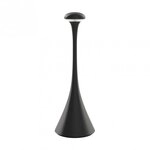 Sigor Akku-Tischleuchte Nudrop 292mm nachtschwarz 2,2W Flex-Mood 2200K/2700K IP54
