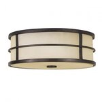 Elstead Lighting Fusion 3-flammige Deckenleuchte Bronze antik Grecian Flush