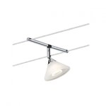 Paulmann 94138 Seilsystem Colmar Einzelspot GU4 max. 10W dimmbar 12V Chrom/Satin