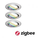 Paulmann 92467 LED Einbauleuchte Smart Home Zigbee Base Coin Basisset rund 90mm 20&deg;