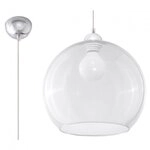 Sollux Lighting H&auml;ngeleuchte BALL transparent Glas E27 &Oslash;30 cm SL0248