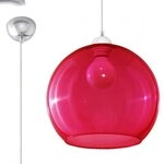 Sollux Lighting H&auml;ngeleuchte BALL E27 rot SL0253