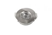 Heitronic LED Einbaustrahler DL6809 7W 525lm nickel matt mit dimm to warm Funktion