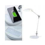 Paulmann 79884 LED Schreibtischleuchte Numis QI White Switch 1000lm 11W Wei&szlig;