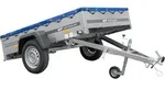 Leichter Anh&auml;nger 200x125 UNITRAILER GARDEN 201 KIPP mit blauer Plane