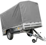 PKW-Anh&auml;nger 230x125 UNITRAILER GARDEN 230 KIPP mit grauer Hochplane 110 cm