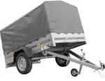 PKW-Anh&auml;nger 200x125 UNITRAILER GARDEN 201 KIPP mit grauer Hochplane