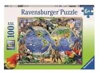 Ravensburger Puzzle - Tierisch um die Welt - 100 XXL Teile 10540