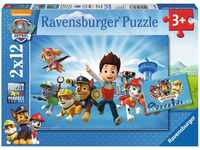 Ravensburger 07586, Ravensburger Puzzle-Box - Ryder und die Paw Patrol - 2x 12 Teile