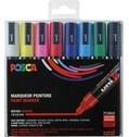Faber-Castell Pigmentmarker - 8er Set - Grundfarben 182512