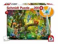Schmidt Spiele Puzzle - Feen im Wald - 200 Teile 56333