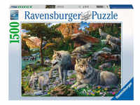 Ravensburger Puzzle - Wolfsrudel im Frühlingserwachen - 1500 Teile 16598