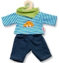 Heless Puppenkleidung - Jeans und Ringelshirt - Gr&ouml;&szlig;e 35 - 45 cm 2315