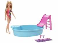 Mattel Barbie - Pool - Spielset mit Modepuppe GHL91