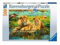 Ravensburger Puzzle - Löwen in der Savanne - 500 Teile 16584