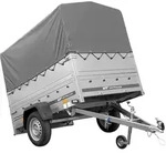 PKW-Anh&auml;nger 200x125 UNITRAILER GARDEN 201 KIPP mit Bordwandaufsatz und grauer