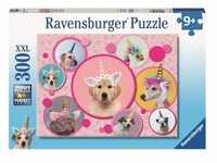 Ravensburger Puzzle - Knuffige Einhorn-Hunde - 300 XXL Teile 13297